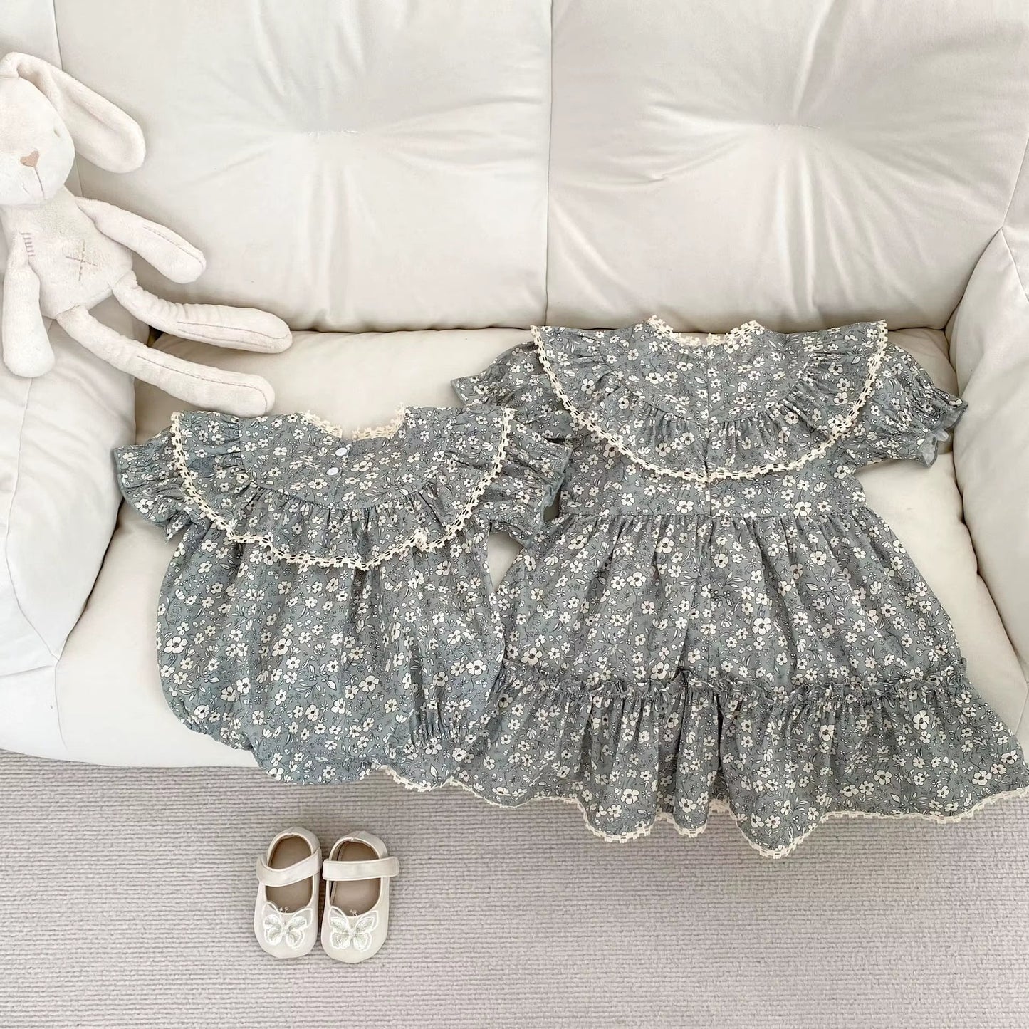 BloomCouture – Fashion Floral Jumpsuit for Babies (0–3 Years)