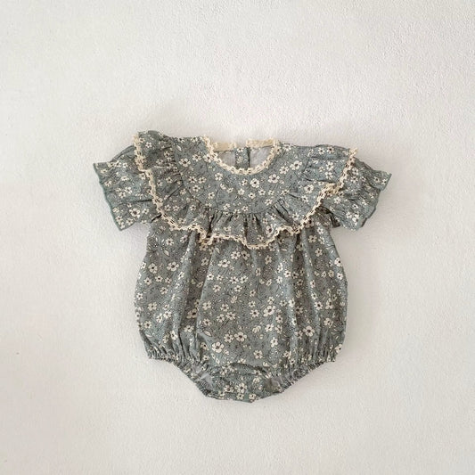 BloomCouture – Fashion Floral Jumpsuit for Babies (0–3 Years)