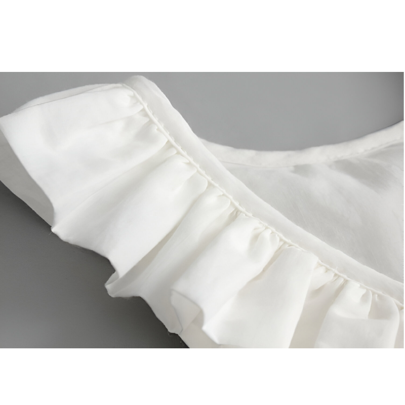 SunLily – Backless White Summer Dress for Baby Girls