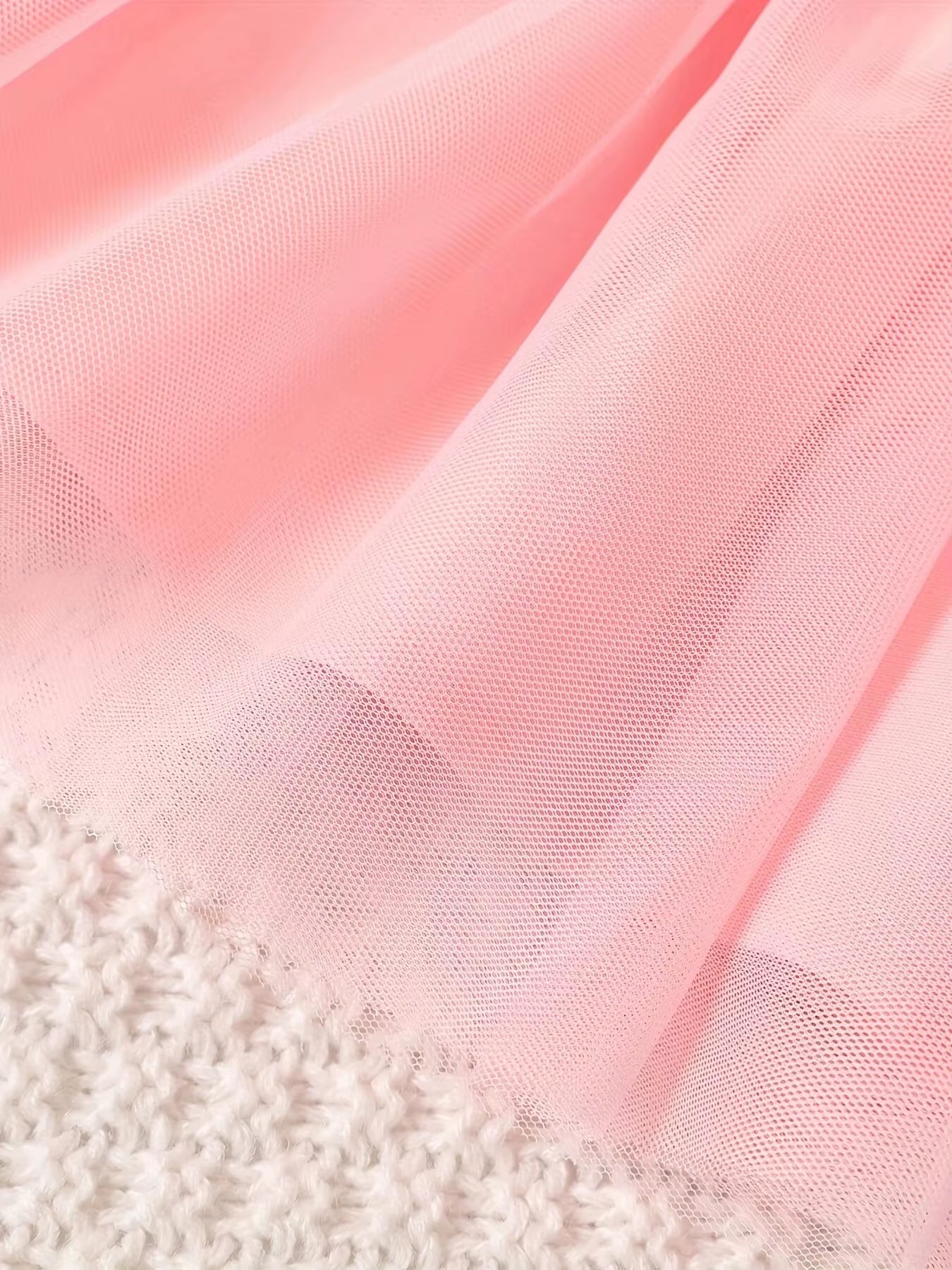 Elegant Bloom – Baby Girl Mesh Dressjacket with Waist Flower Detail